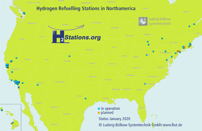 Hydrogen Refueling Stations in North America