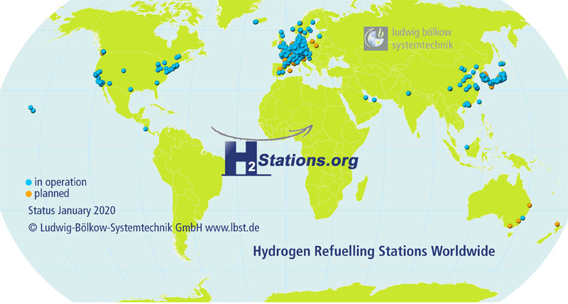 Hydrogen Refueling Stations Worldwide